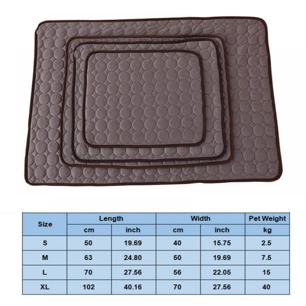 Cooling Mat For Dogs, Large Size Cool Pad – Pressure Activated Gel Dog Cooling Mat – Keep Your Pet Cool This Summer – 40.16 x 27.56Inches
